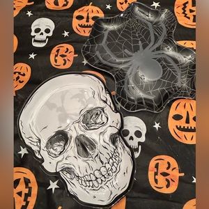 Two Halloween Plates - Perfect for the Halloween Party